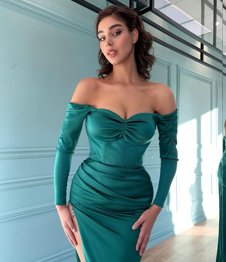 Off The Shoulder Mermaid Long Prom Dress