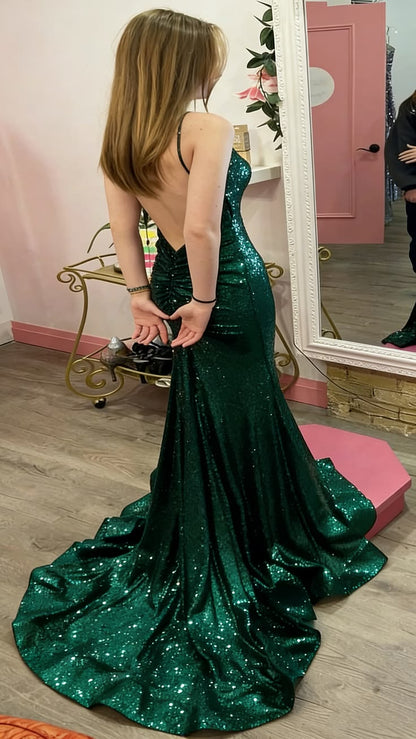 Mermaid Burgundy Sequin Floor Length Prom Dress 22st Birthday Outfit Party Dresses,LTP3703