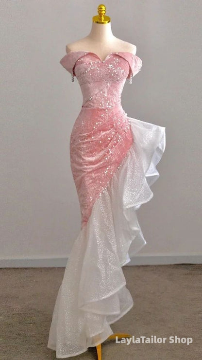 Elegant Beaded Off The Shoulder Bodycon Homecoming Dresses
