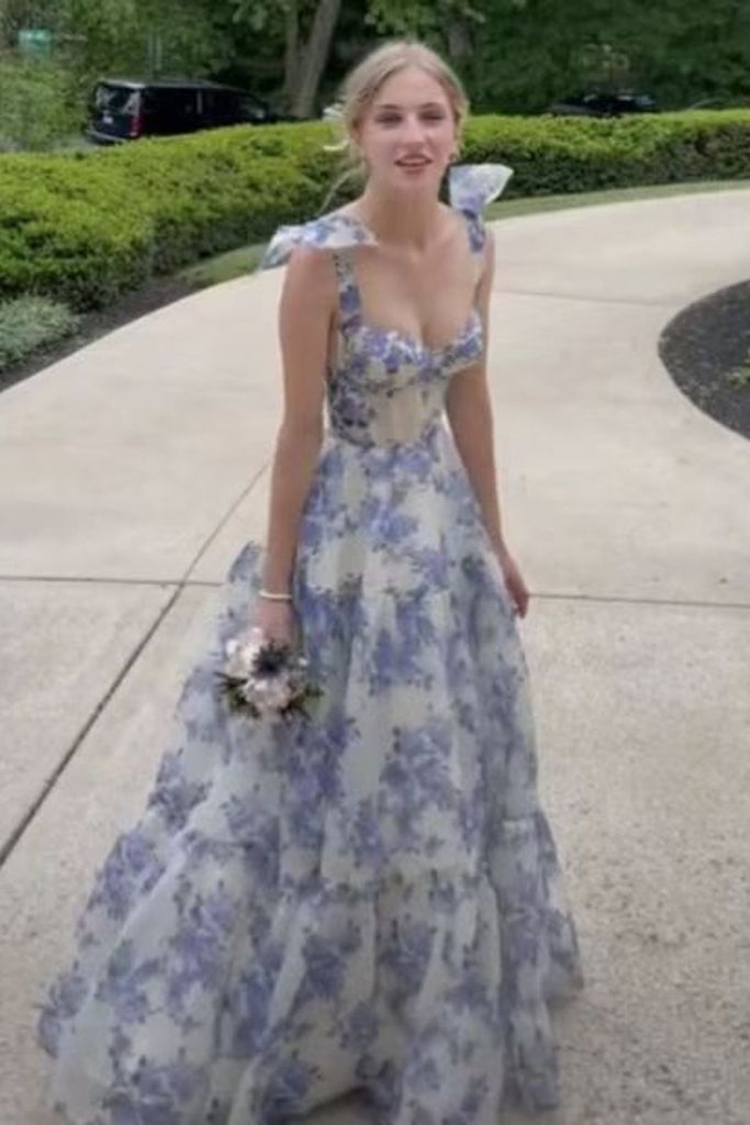 Fairytale Ivory Strapless A-Line Chiffon Long Prom Dresses Birthday Ball Gown, DP5466