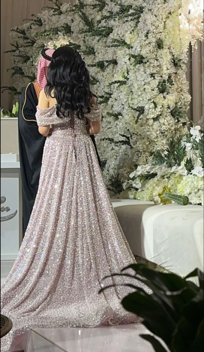 Beautiful Arab Wedding Dress, Off The Shoulder Sequins Prom Dress, Mermaid Dress For Prom