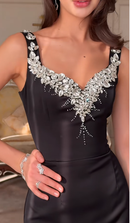 Black Mermaid Sexy Long Formal Dress Evening Party Dresses