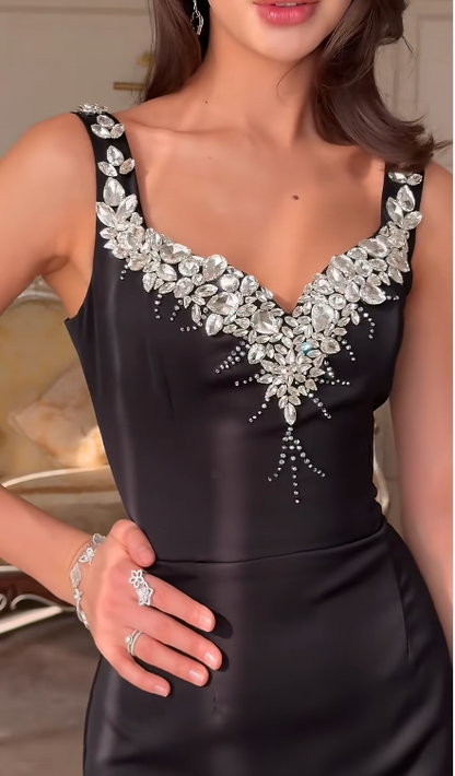 Black Mermaid Sexy Long Formal Dress Evening Party Dresses