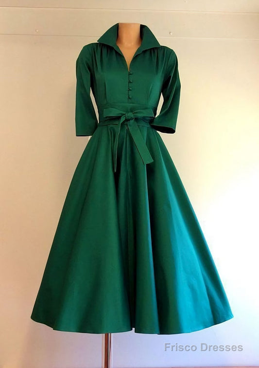 Amazing Green Knee Length Homecoming Dress