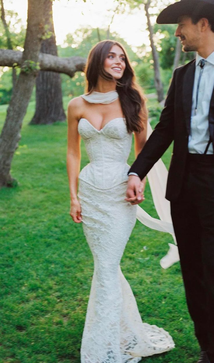 Two Pieces Mermaid Lace Wedding Dresses Sweetheart Sleeveless Evening Prom Dress,LTP4347