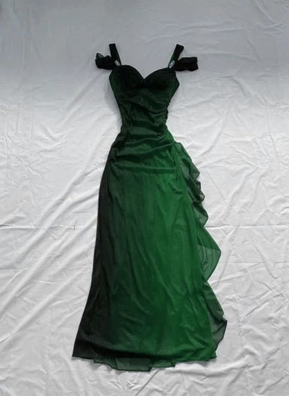 Beautiful Sweetheart Off Shoulder Long Party Dress, A-line Prom Dress