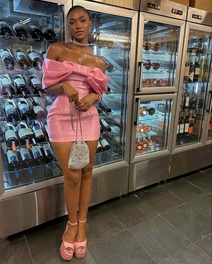 Pink Short Prom Dress Homecoming Dress