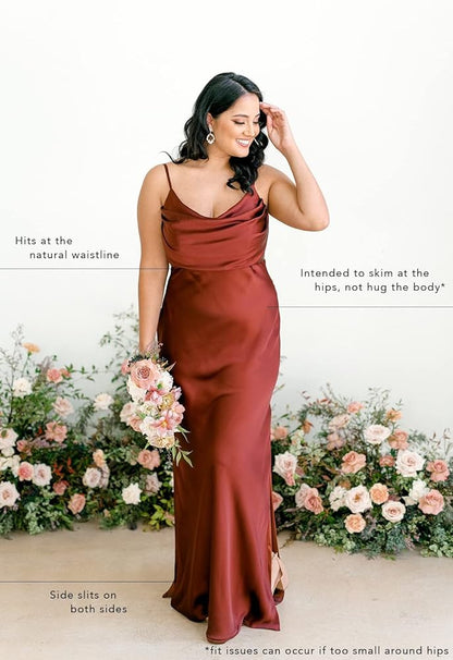 High Quality Satin Long Bridesmaid Dresses