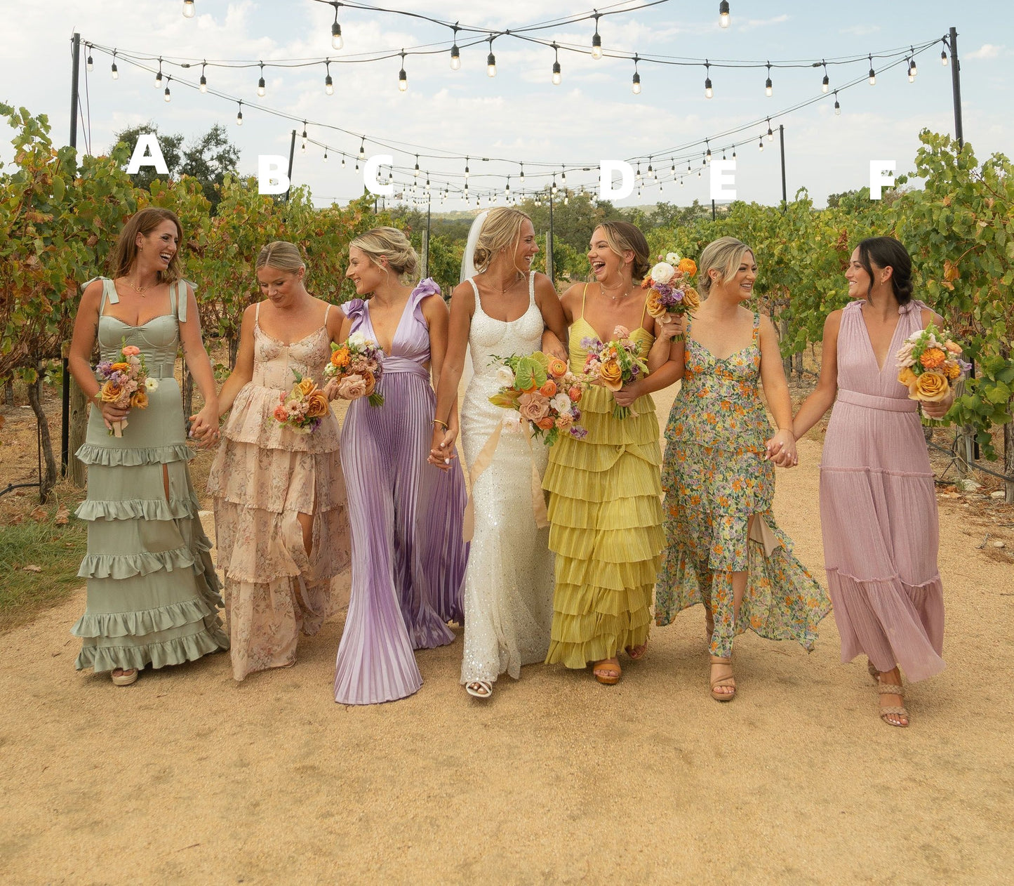 Mix Matched Colorful Bridesmaid Dresses, Custom Made Bridesmaid Dresses