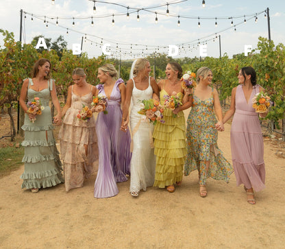 Mix Matched Colorful Bridesmaid Dresses, Custom Made Bridesmaid Dresses