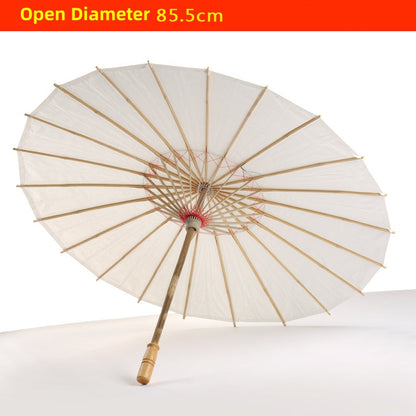 32 Inches Paper Umbrella DIY Decorative Chinese Umbrella Oiled Paper Painting Umbrellas Crafts for Wedding Bridal Party Decoration