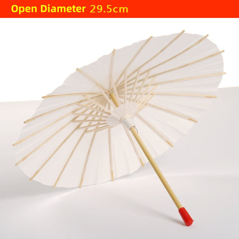 32 Inches Paper Umbrella DIY Decorative Chinese Umbrella Oiled Paper Painting Umbrellas Crafts for Wedding Bridal Party Decoration