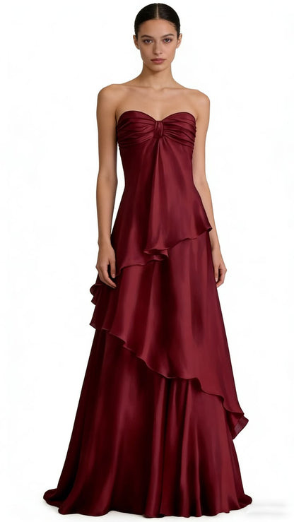 Elegant Sweetheart A-line Ruffle Prom Dresses,LTP4521