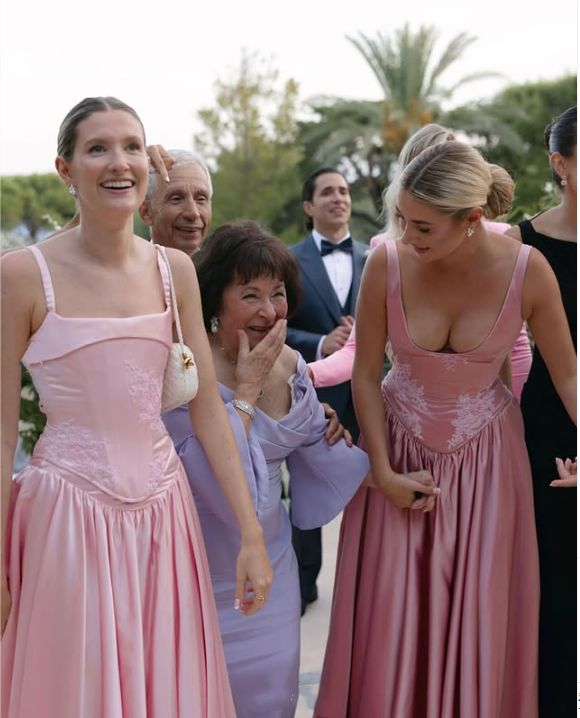 Pink Retro Elegant A-Line Spaghetti Strap Satin Long Evening Dress Birthday Party Dress Bridesmaid Dress,LTP3635