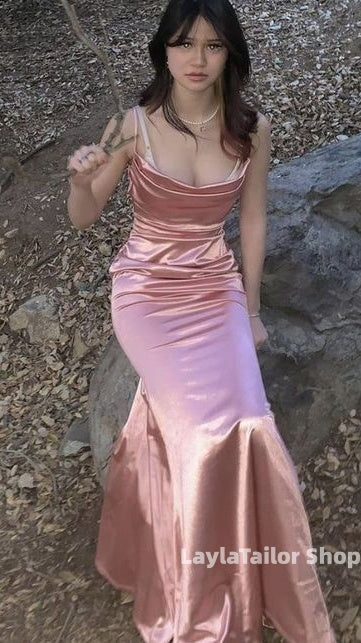 Blush Pink Slim Long Evening Prom Dresses For Women,LTP4577