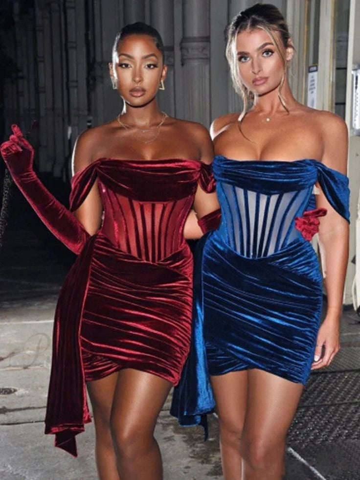 Burgundy Velvet Off The Shoulder Short Dress Dark Red Homecoming Dress Tight Cocktail Dress,LTP3886