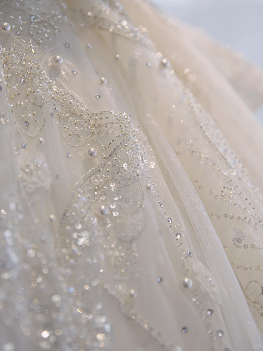 Timeless Ball Gown Off The Shoulder Tulle Sequin Beads Long Wedding Dresses