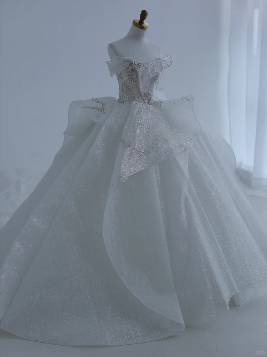 Timeless Ball Gown Strapless Satin Sequin Beads Long Wedding Dresses