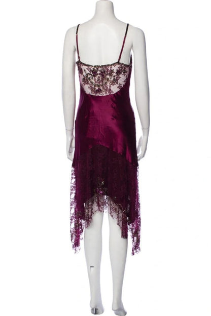 Charming Purple Lace Beaded Party Dresses Sexy Night Formal Prom Dress,LTP4323