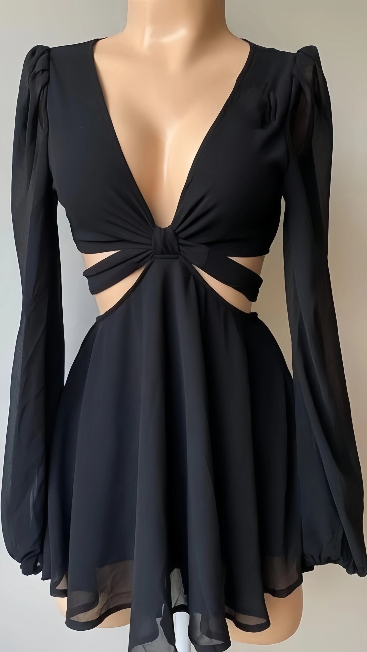 Cheap Homecoming Dresses Black Chiffon Prom Dress Short Party Dress,LTP3951