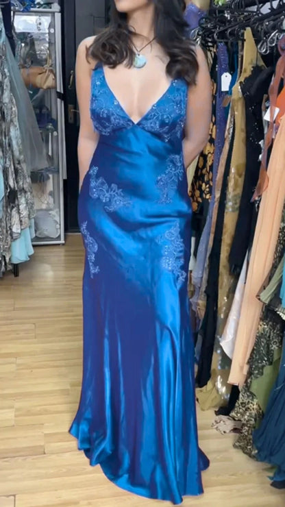 Chic Mermaid Spaghetti Straps Pink Satin Evening Dress Long Prom Dresses,LTP4431