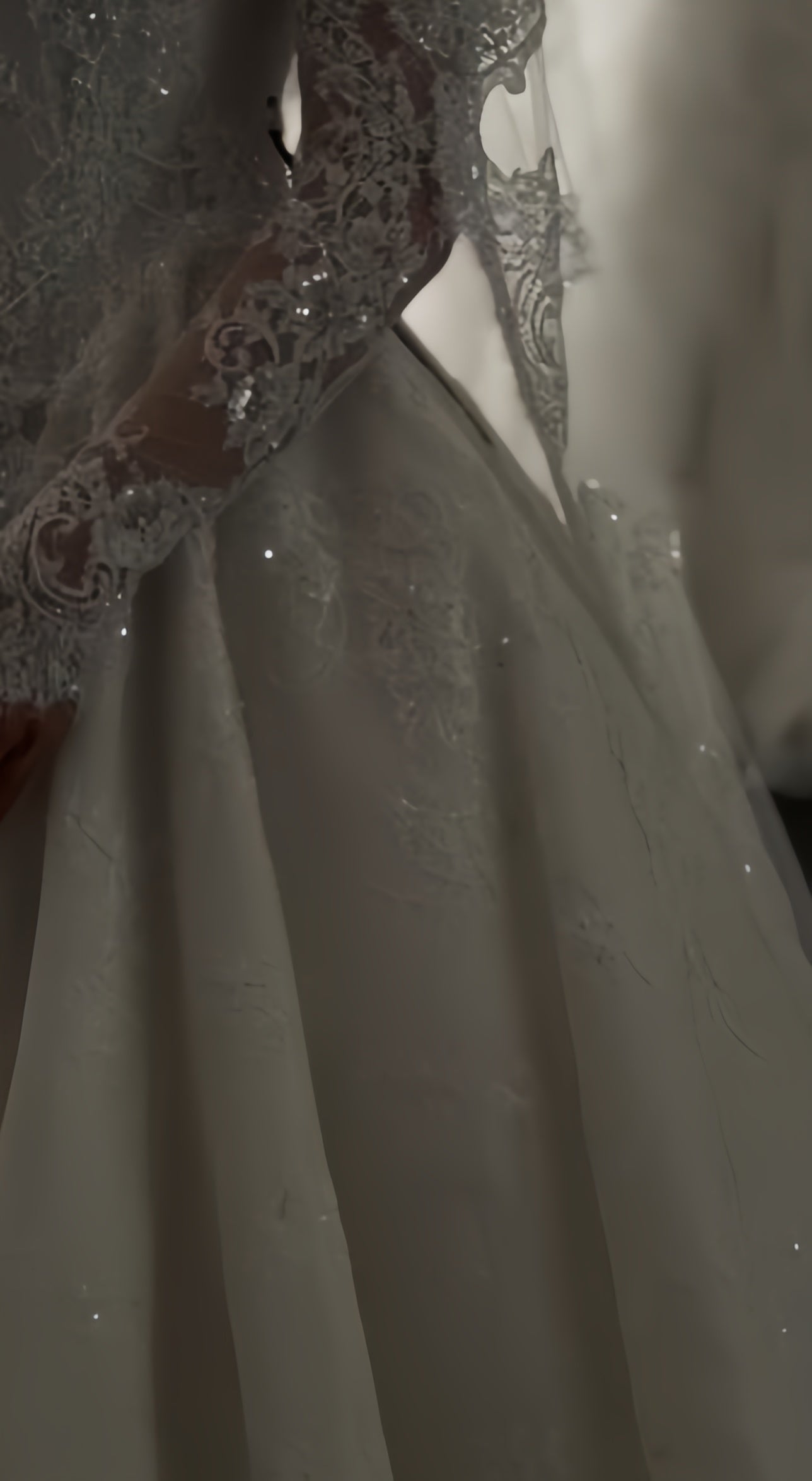 Classy Long Sleeves Ivory Wedding Dresses Off The Shoulder Appliques Bridal Dress, LTP3796