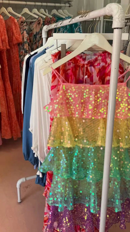 Colorful Sequin Homecoming Dresses Sleeveless Mini Party Dress,LTP3946