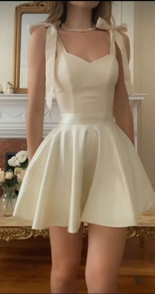 Cute Ivory Sweetheart A-Line Homecoming Party Dresses, LTP3121