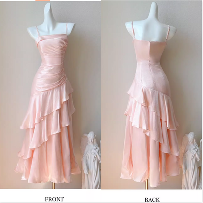 Vintage-Inspired Birthday Party Dresses Under $160🤍White Ruffled Layered Fairytale Graduation Prom Dresses