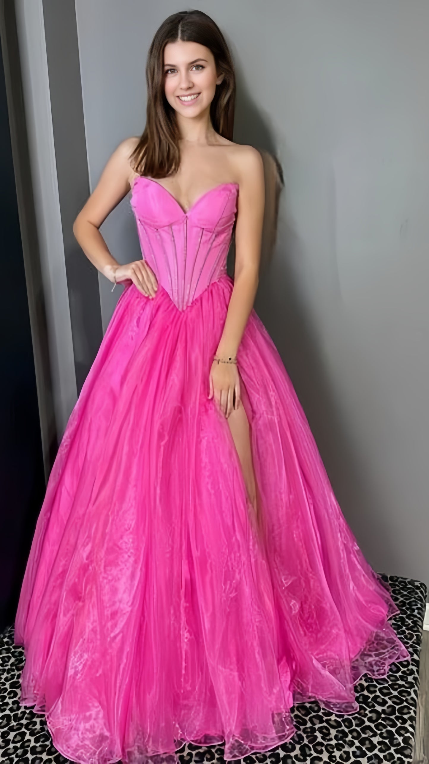 Elegant Pink Evening Prom Formal Dress, LTP3440