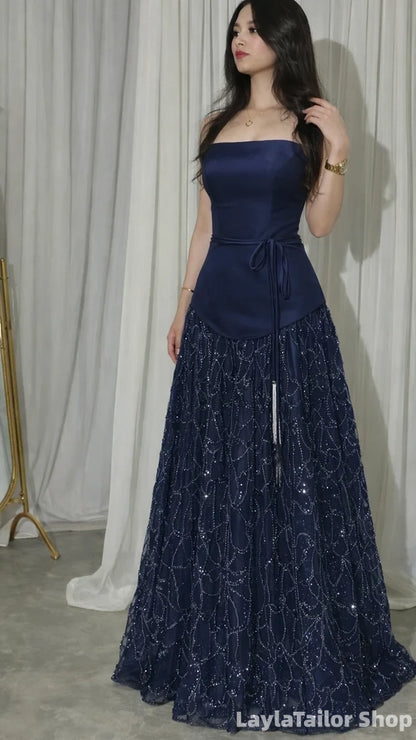 Elegant Red Sweetheart A-Line Long Prom Dress Ideas, Evening Party Dresses LTP82704