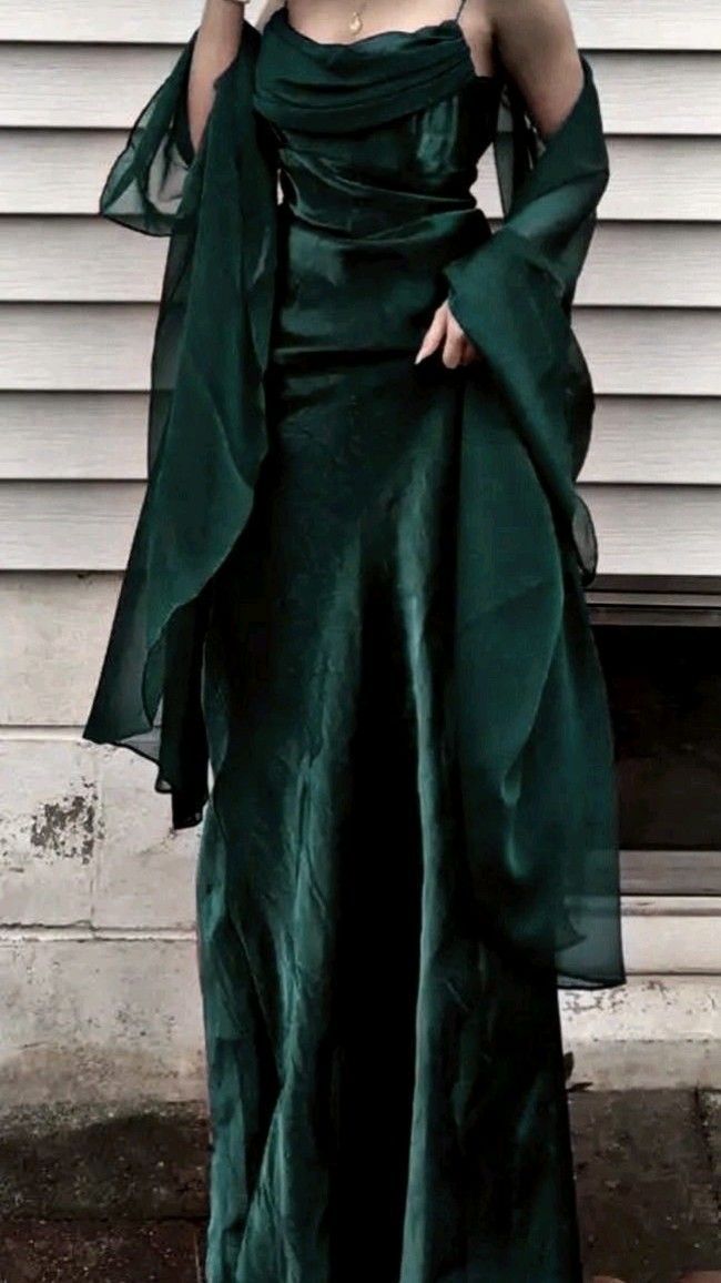 Elegant Sheath Chiffon Satin Long Prom Dresses,LTP4491