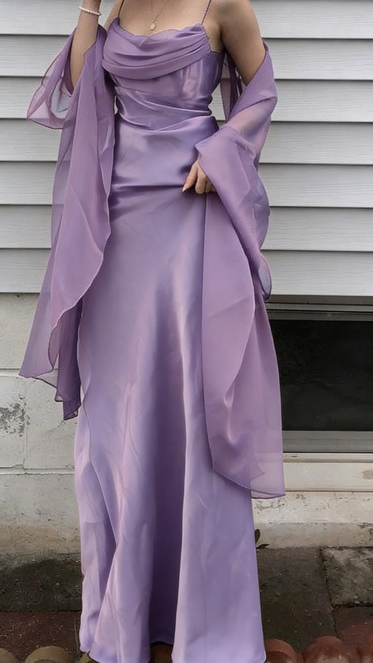 Elegant Sheath Chiffon Satin Long Prom Dresses,LTP4491