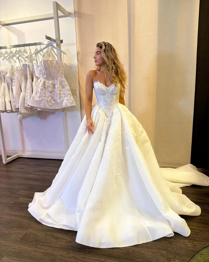 Elegant Lace Wedding Ball Gown Sweetheart Bridal Dress,LTP4013