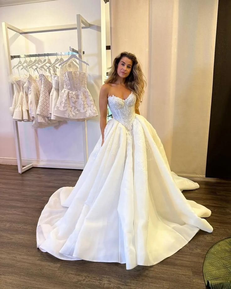 Elegant Lace Wedding Ball Gown Sweetheart Bridal Dress,LTP4013