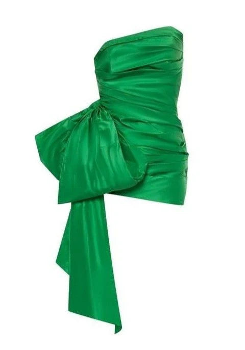 Green Homecoming Dresses Bowknot Mini Party Gown, LTP3274