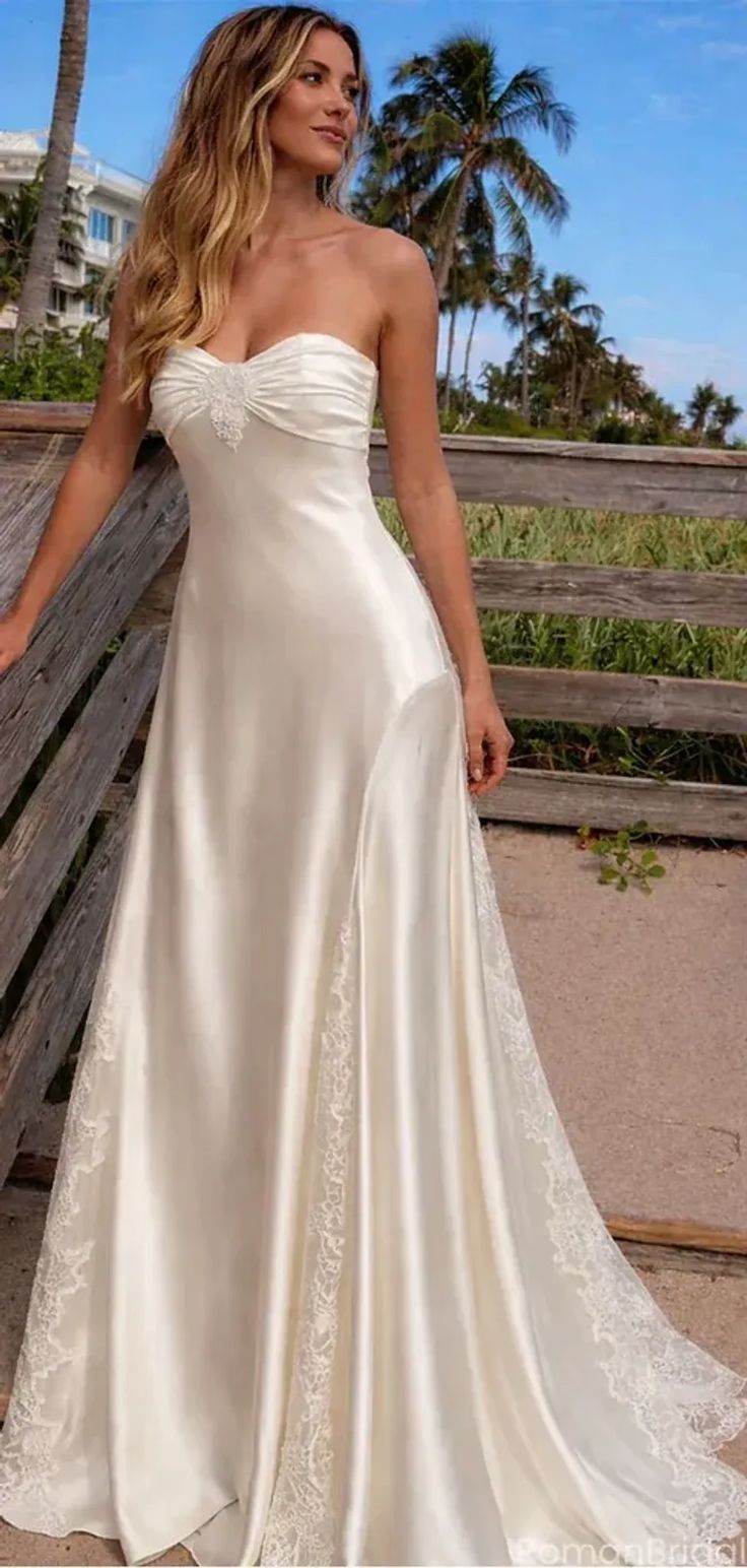 High Quality Ivory Sheath Wedding Dresses Lace Strapless Bridal Dress,LTP4260