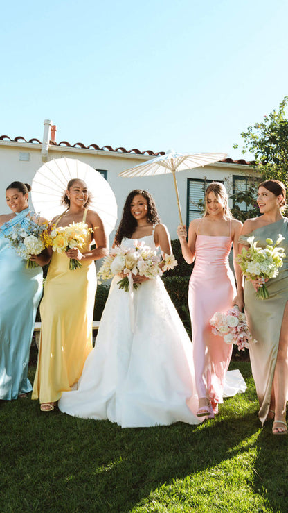 High Quality Silk Satin Bridesmaid Dresses Floor Length Bridesmaid Dress, LTP3280