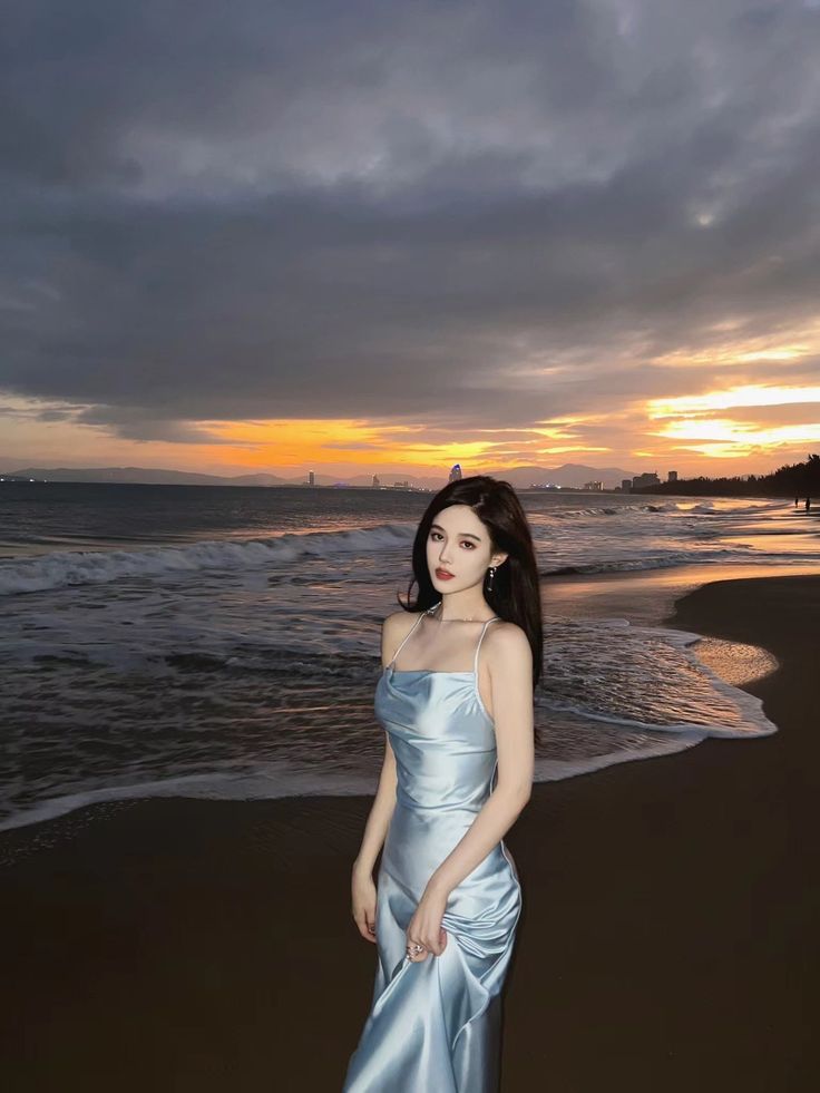 Light Blue Halter Prom Dresses Slim Long Evening Party Dress,LTP4145