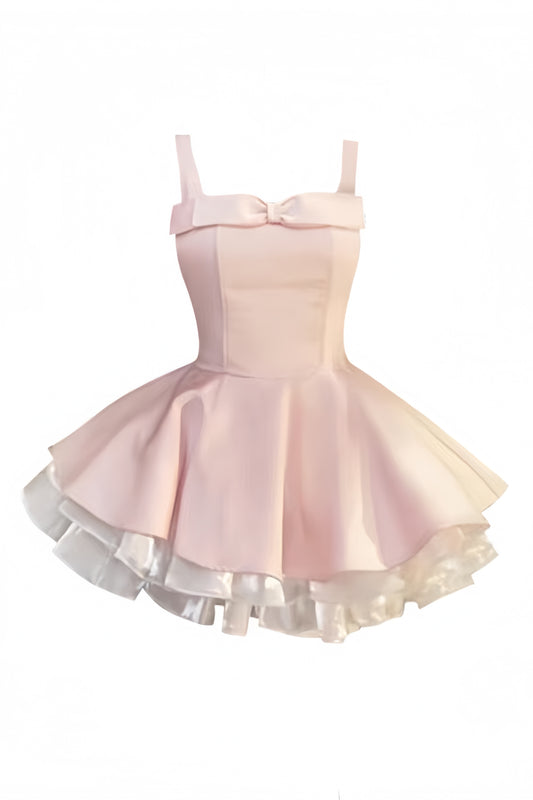 Light Pink A-line Homecoming Dresses Party Ball Gown,LTP3931