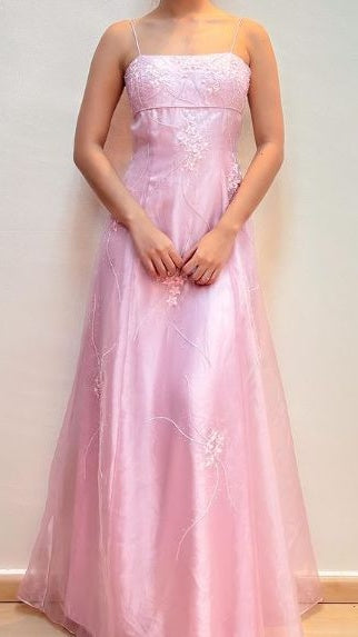 Light Blue Stars Sheath Long Prom Party Dress Spaghetti Straps Evening Formal Gown,LTP4130