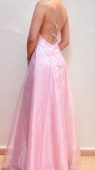 Light Blue Stars Sheath Long Prom Party Dress Spaghetti Straps Evening Formal Gown,LTP4130