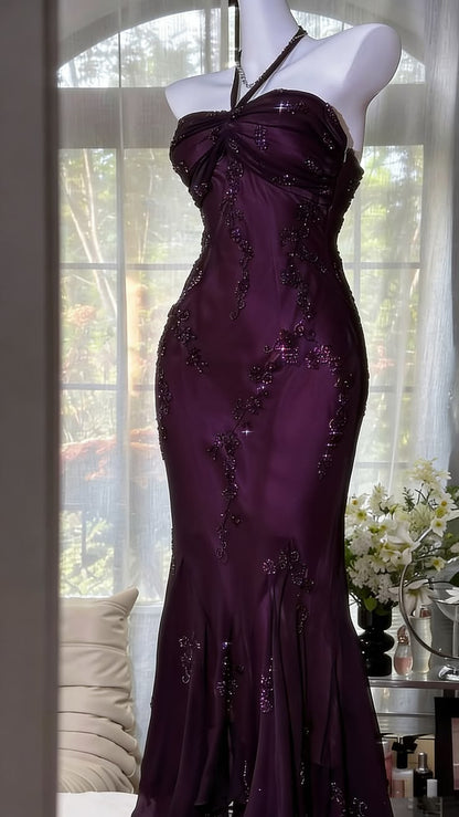 Luxury Dark Green Mermaid Beaded Lace Appliques Chiffon Long Prom Dress Evening Dress,LTP4441