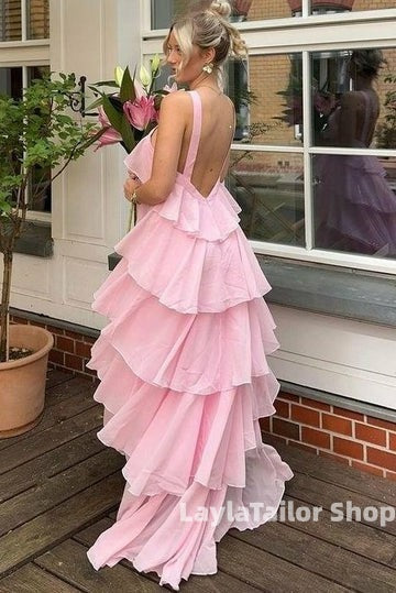 Sweet Pink Halter Party Dresses Homecoming Bridesmaid Dress,LTP3637
