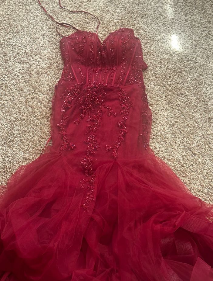 Modest Mermaid Spaghetti Straps Burgundy Sequin Formal Gown 23Rd Birthday Dress Prom Dresses 20Th Birthday Outfits,LTP4322