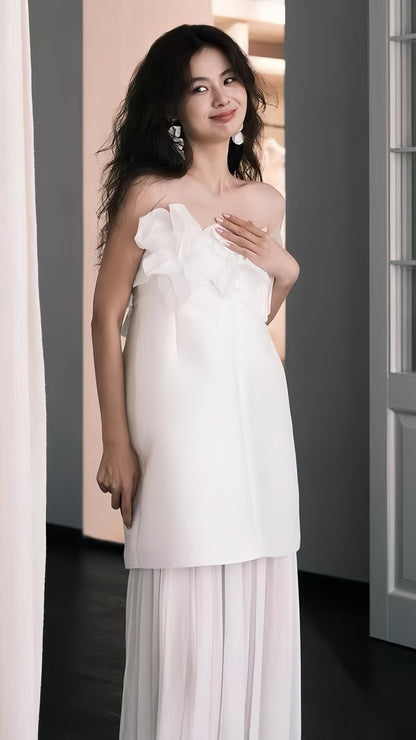 Multi Styles White Floral Wedding Dresses Beach Party Dress,LTP4189