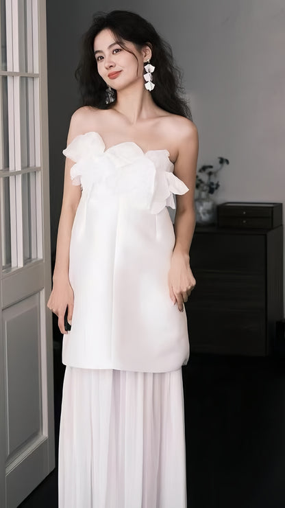 Multi Styles White Floral Wedding Dresses Beach Party Dress,LTP4189