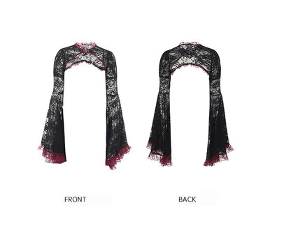 Celestial Whimsigoth Halloween Gothic Vampire Dress, Lace-trimmed Sexy Long Dress, Dark Style Prom Dresses,LTP82797