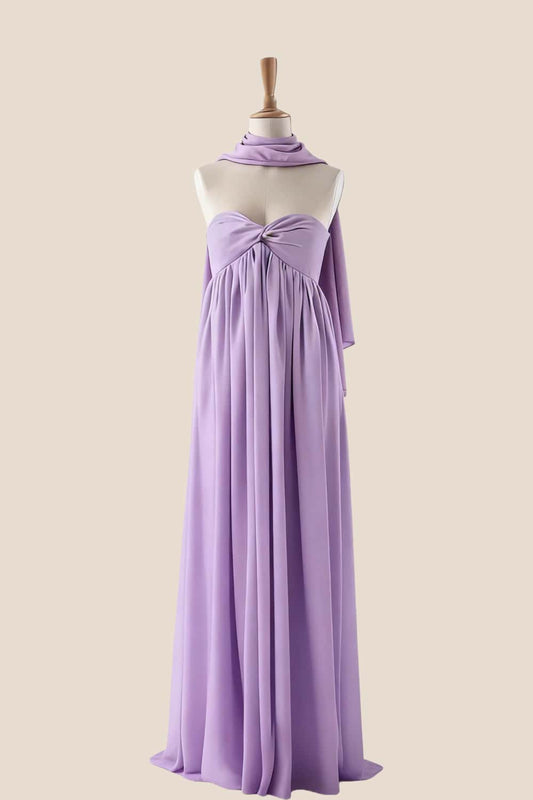 Yellow Corset Ruched Slit Long Prom Dress