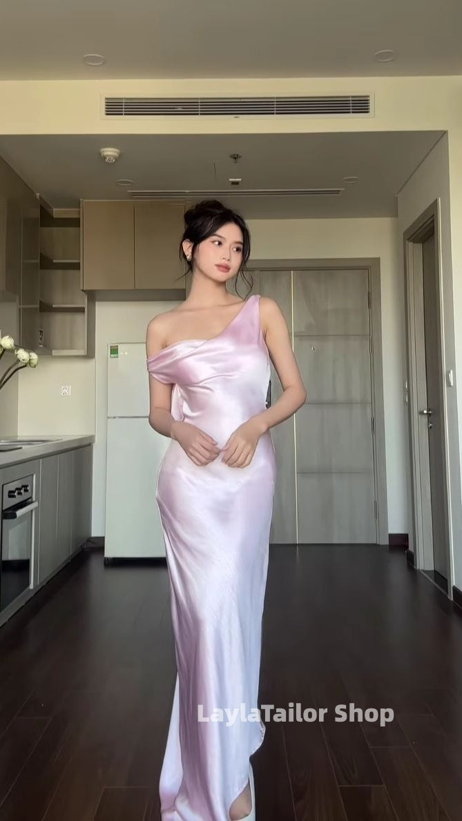 Off The Shoulder Pink Backless Long Prom Dresses,LTP4575
